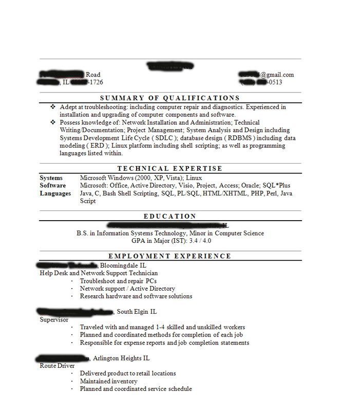 Comptia resume