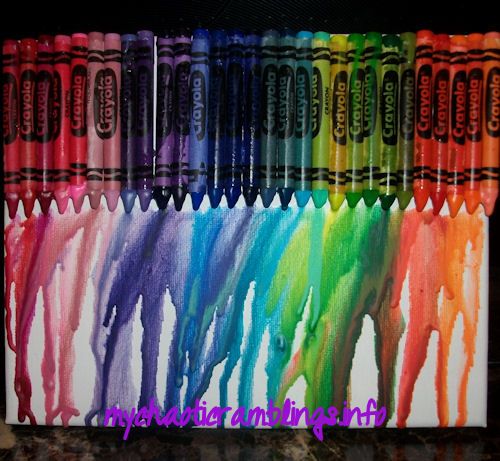 Melted Crayon Wall Art