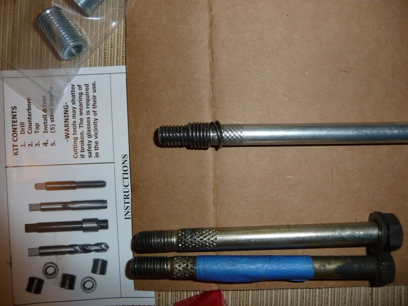 Starter bolt hole mess. How to fix.