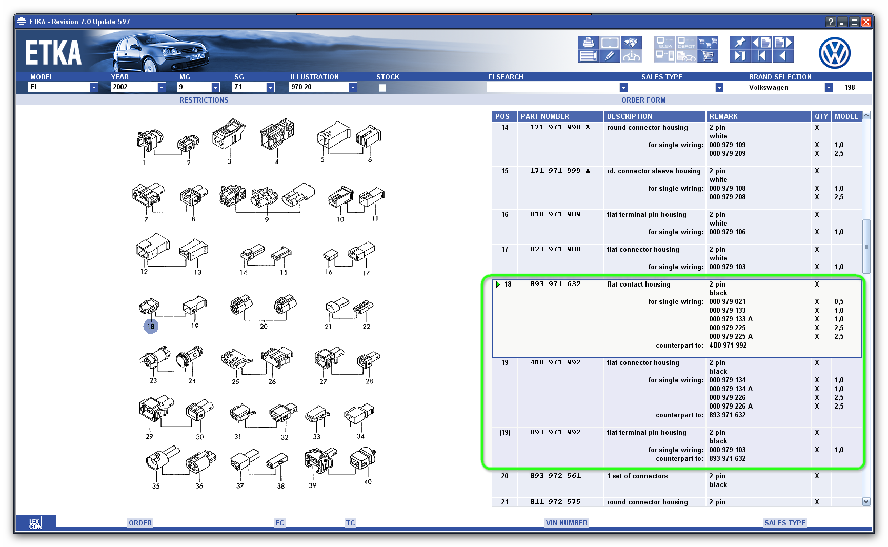 [Mk4 Golf] Wiring connector for OEM boot light - Audio, Electrics and