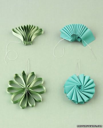 These ornaments could be used in your wedding colors to hang behind your 