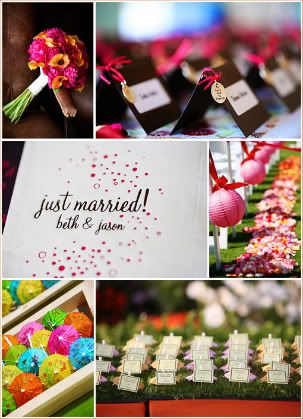 Sassy Wedding Chicks Bold Colors Posted in Decor Ideas Favor Ideas by 