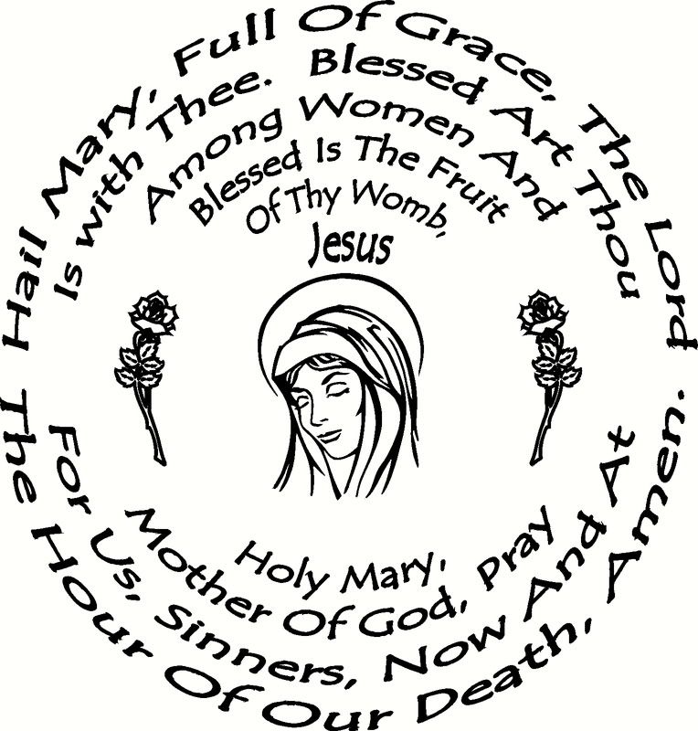 hail mary prayer for children coloring pages - photo #22