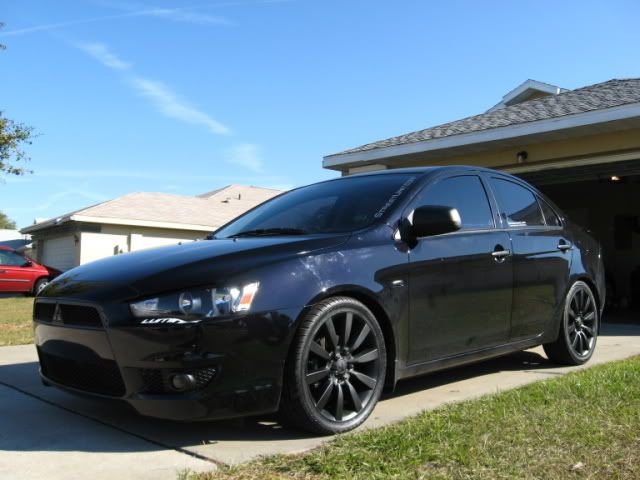 blacked out lancer