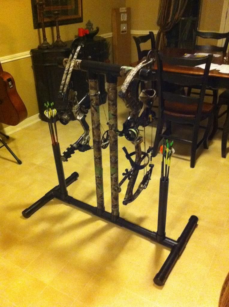 Homemade PVC Bow Stand