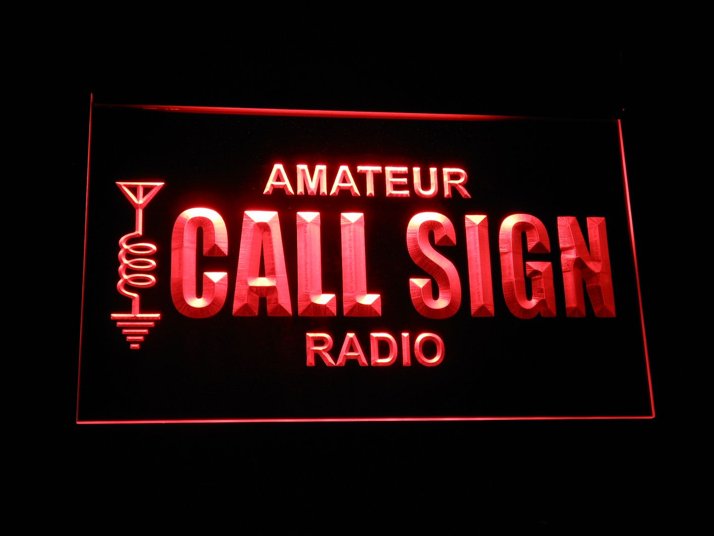 wbtm Custom Amateur Radio Your Call Sign Led Neon Sign eBay