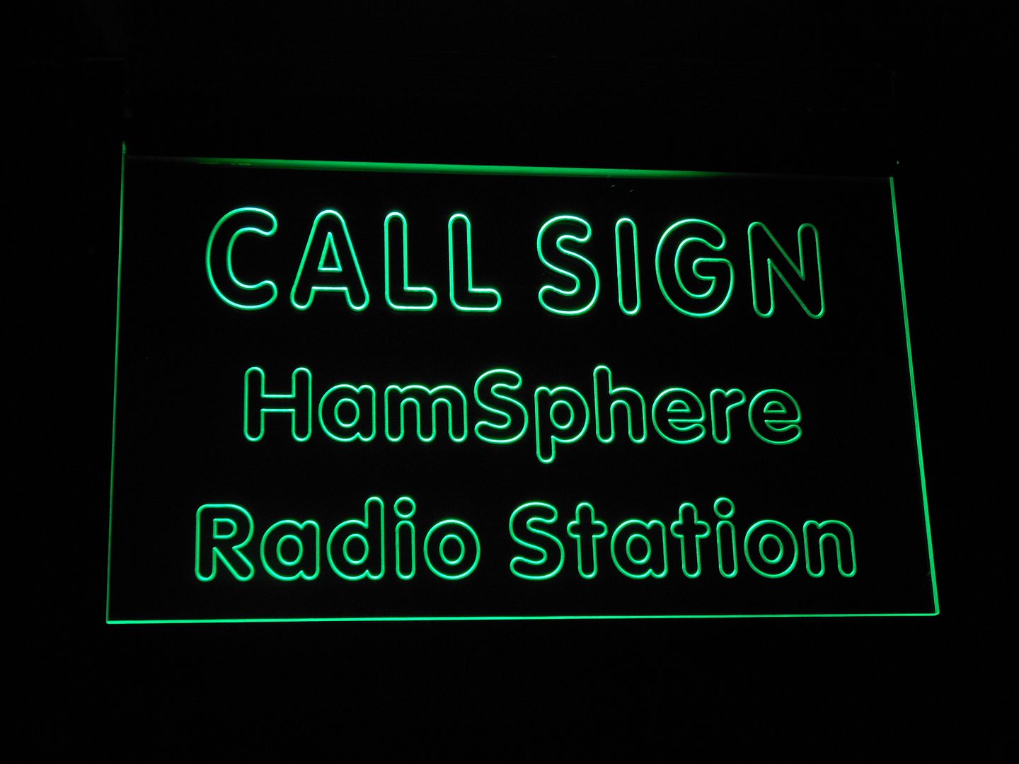 wetm Custom Call Sign Hamsphere Radio Station Led Neon Sign