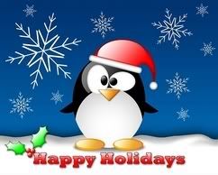 Merry christmas penguin