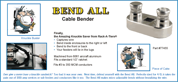 Rack-A-Tiers 77455 - Bend-All Cable Bender