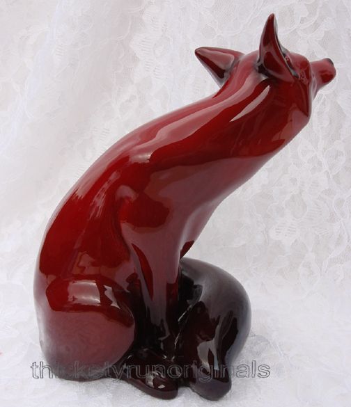 royal doulton flambe red fox