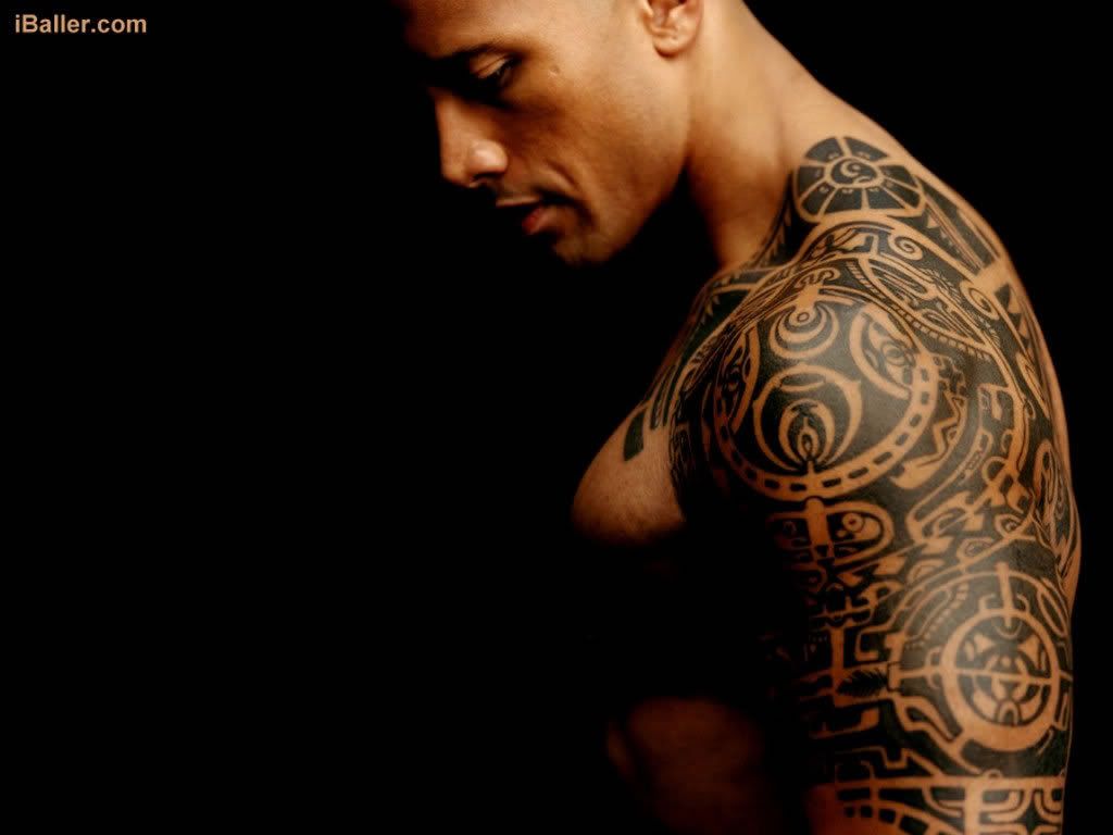 the rock and tattoo