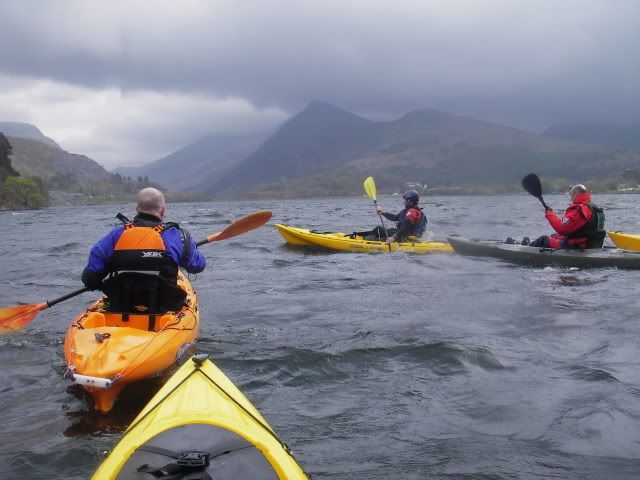 Intermediates in rougher water Llyn Padarn