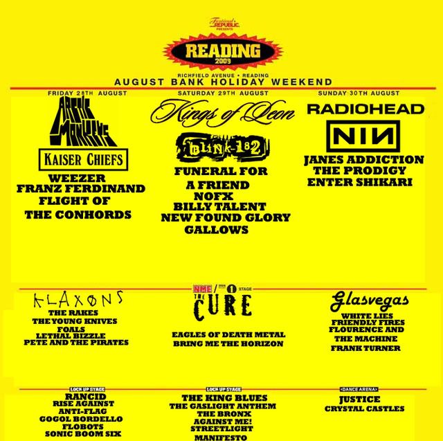 Reading 2004 Lineup