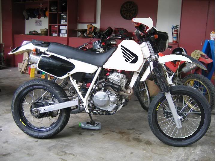 Honda xr 250 supermoto wheels #2