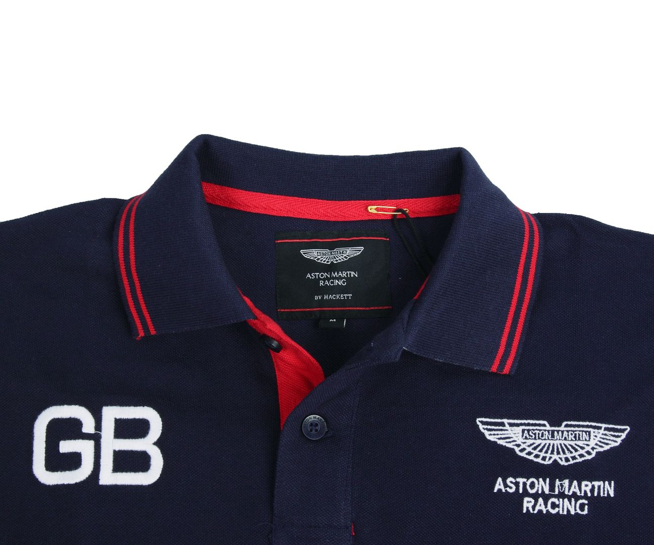 Men's Hackett Aston Martin GB Print Polo Shirt 3 Colourway Designer Top