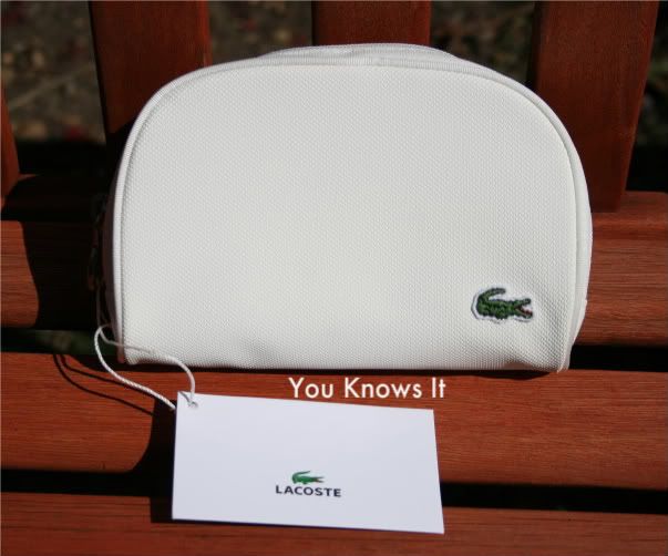brand new stunning lacoste make up pouch pearl white new brand new stunning lacoste make up pouch pearl white new