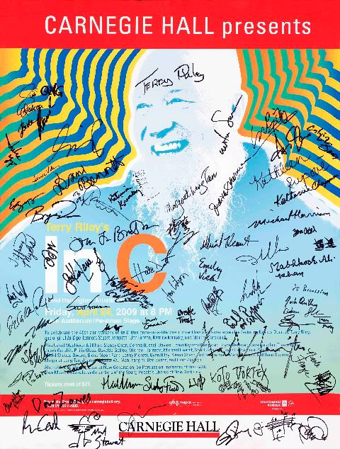IN C poster  with signatures