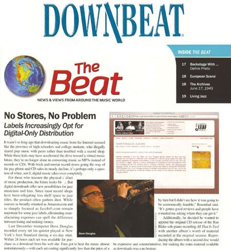 Greenleaf Music: Downloading in Downbeat