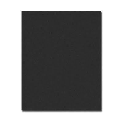 X1412 - 8.5 x 11 Black Cardstock