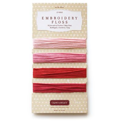 Z1092 - Embroidery Floss - Red/Pink Assortment
