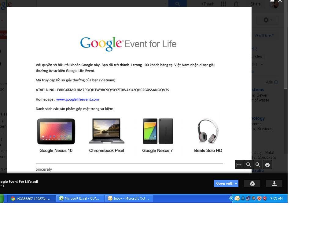 Đây có phải là email lừa đảo ko nhỉ?