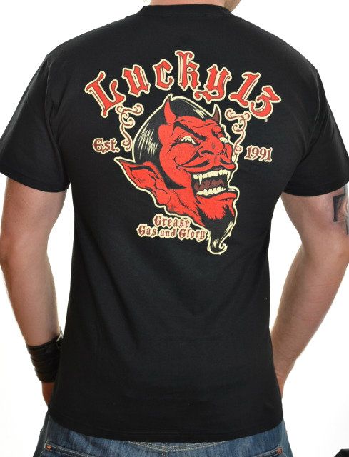lucky 13 grease gas glory t shirt tattoo rockabilly rock lucky 13 grease gas glory t shirt tattoo rockabilly rock