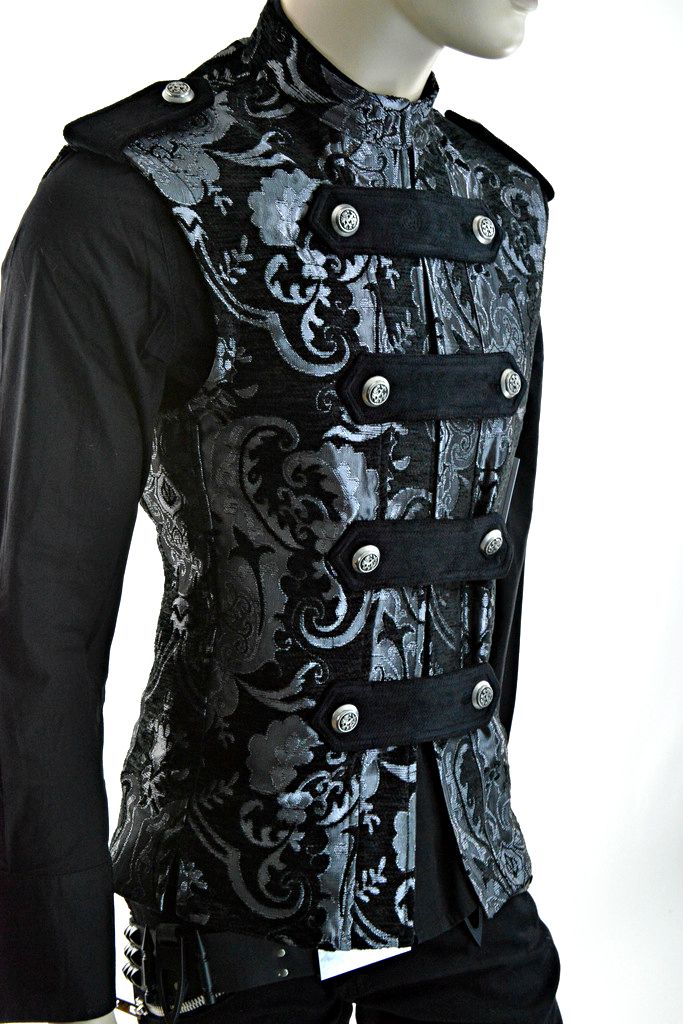 SHRINE LEGION VEST GOTHIC JACKET MILITARY UNIFORM ROCK BAND VEST GOTH