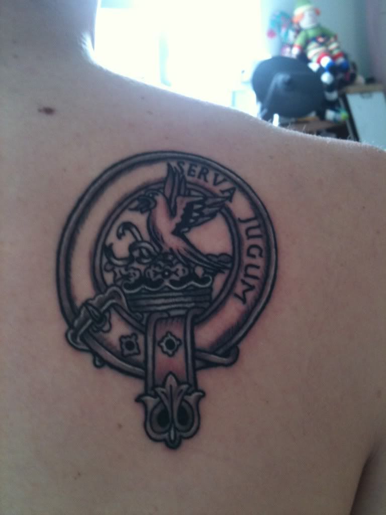 Just got this done yesterday Hay family crest Pip from Artrageous on