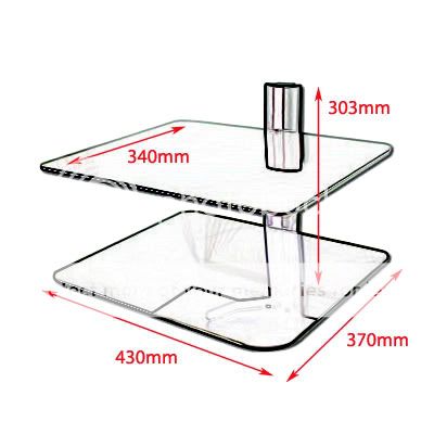 AVF ES250B Glass Wall Shelving for SKY DVD Bluray & Games Consoles