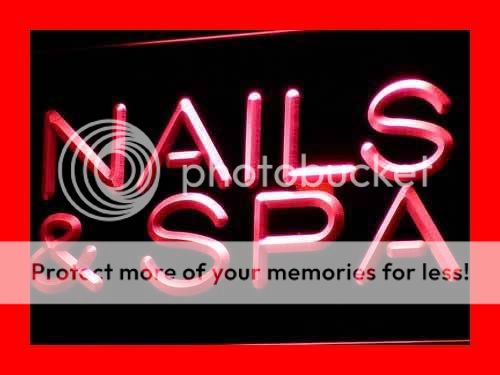 i356 r Nails & Spa Beauty Salon Saloon Neon Light Sign  