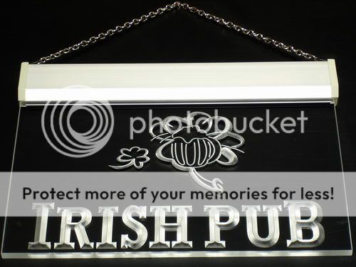 i969 b Irish Pub Bar Club Display Home Decor Light Sign  