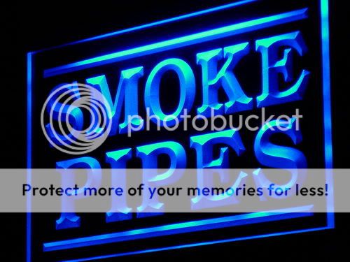   Smoke Pipes Shop Display Adv LED Light Sign DISCOUNT ITEM  