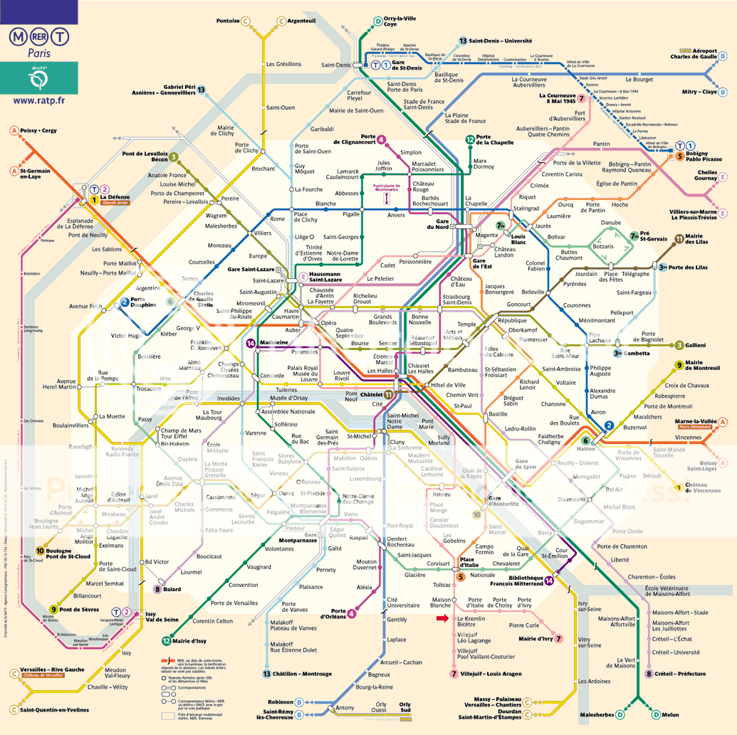 Fowkes blog: plan metro paris