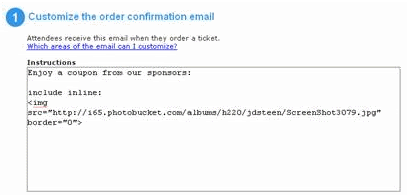 TIP: Add an image to the order confirmation - Eventbrite ...