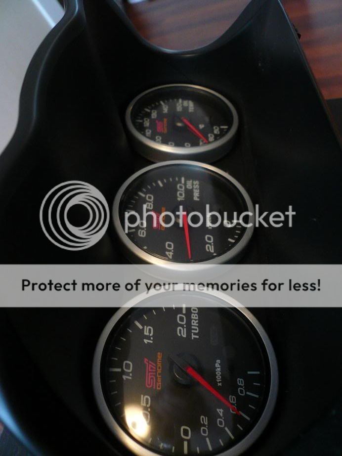 FS JDM STI GeNOME Defi Gauges, triple hood, controler NASIOC