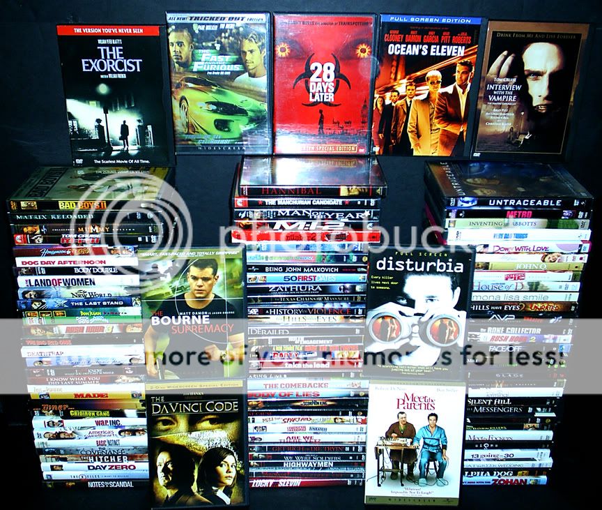 100 DVDs   Huge Lot   Action, Horror, Comedy, Drama, Thriller. GREAT 
