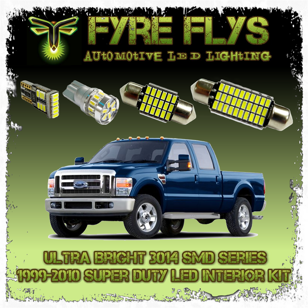 Details About White Led Interior Lights Package Kit For 1999 2010 Ford F250 F350 Super Duty