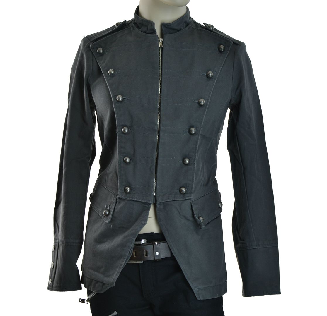 TRIPP MILITARY STEAMPUNK PARADE ARMY GOTHIC JACKET COAT PUNK ROCKABILLY ...