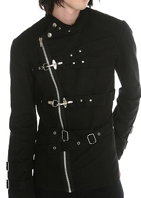 TRIPP NYC GOTH PUNK EMO BAND CLIP FIRE HOOK JACKET  