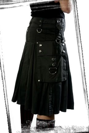 TRIPP NYC GOTH PUNK BLACK GOTH SUPER KILT SKIRT SCOTISH PANTS FIGHTER ...