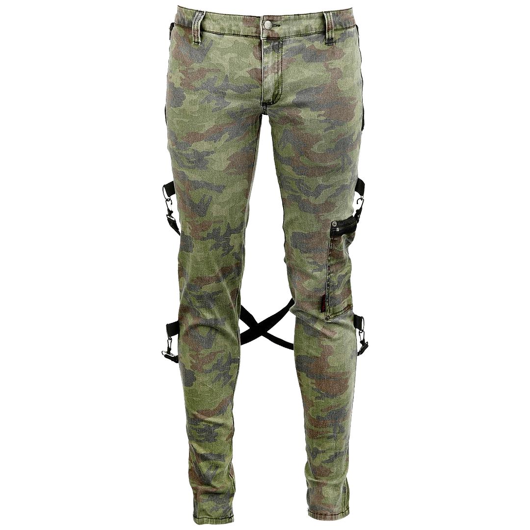 TRIPP GOTHIC CHAOS TIGHT CAMO ARMY CYBER STEAMPUNK PUNK PANTS JEANS ...