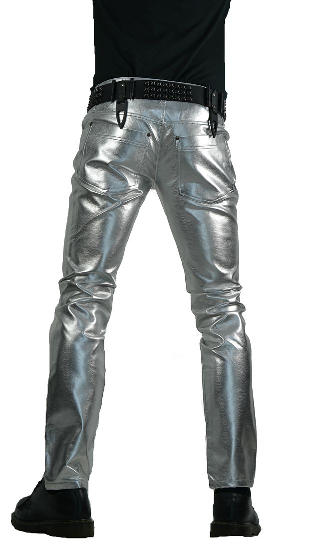 TRIPP ROCK VEGIE FAUX LEATHER FETISH PVC SKINNY GOTHIC VINYL JEANS ...