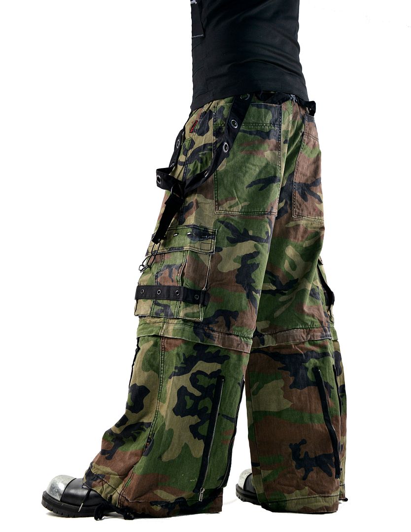 TRIPP CAMOUFLAGE PUNK GOTHIC CAMO SKATE ARMY RAVE GOTH BAGGY JEANS ...