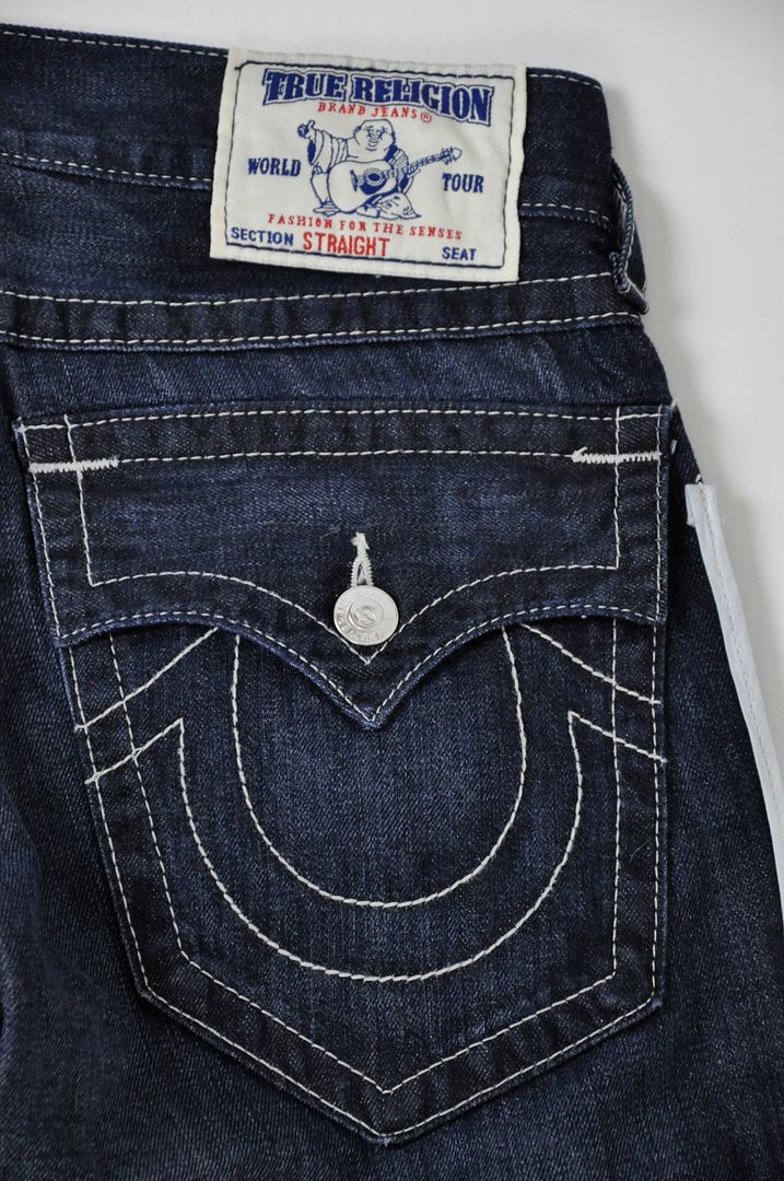 260 TRUE RELIGION STRAIGHT RAILROAD FLAP BOBBY JEANS  